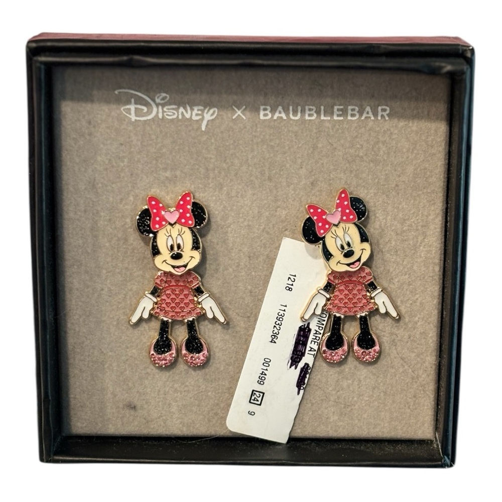 Disney X BAUBLEBAR Minnie Mouse Dangling Dress With Hearts Earrings